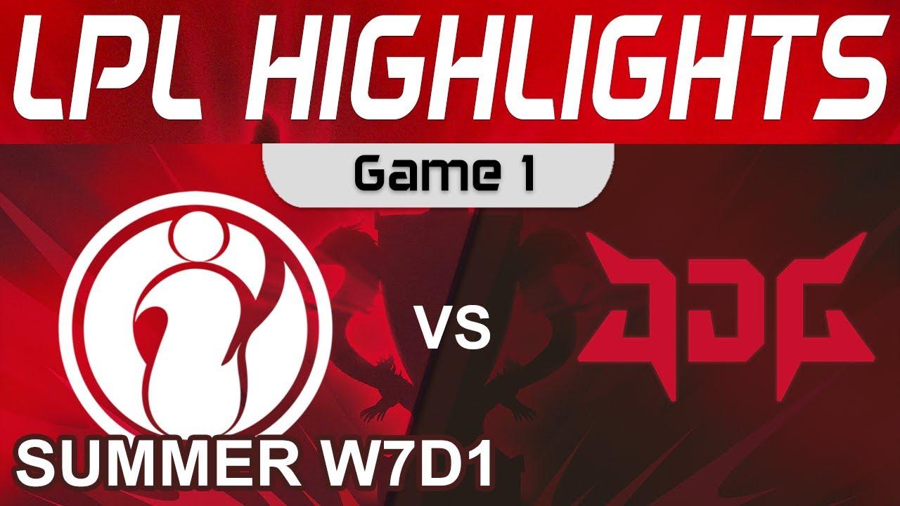 IG vs JDG Highlights Game 1 LPL Summer Season 2022 W7D1 Invictus Gaming vs JD Gaming by Onivia thumbnail