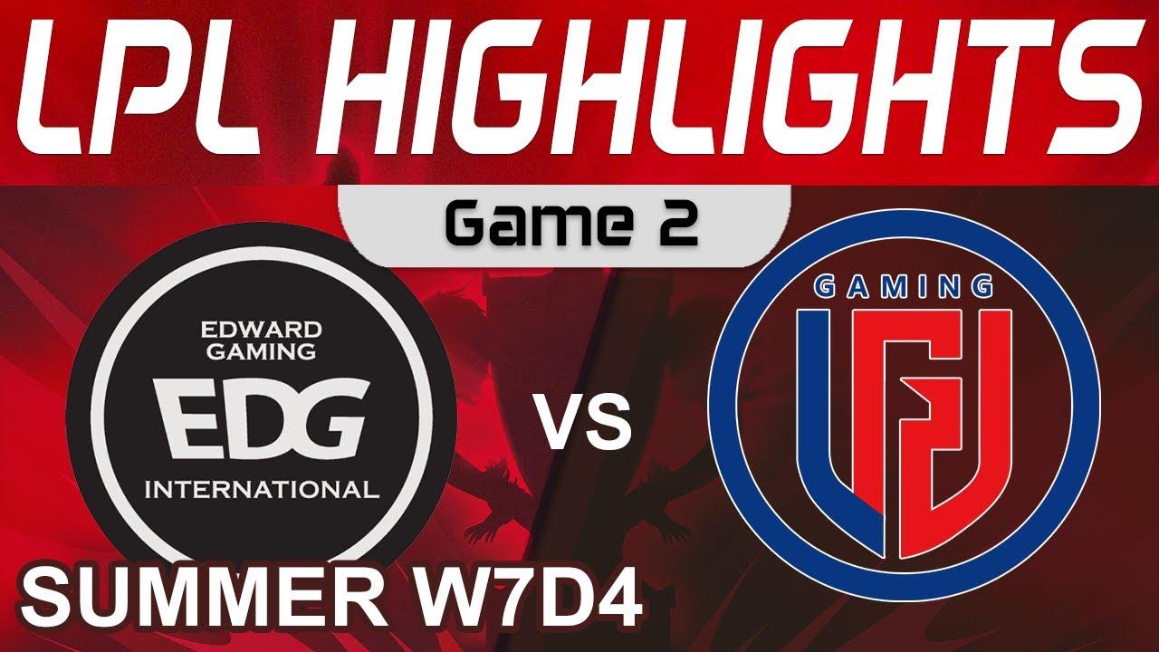 EDG vs LGD Highlights Game 2 LPL Summer Season 2022 W7D4 EDward Gaming vs LGD Gaming by Onivia thumbnail