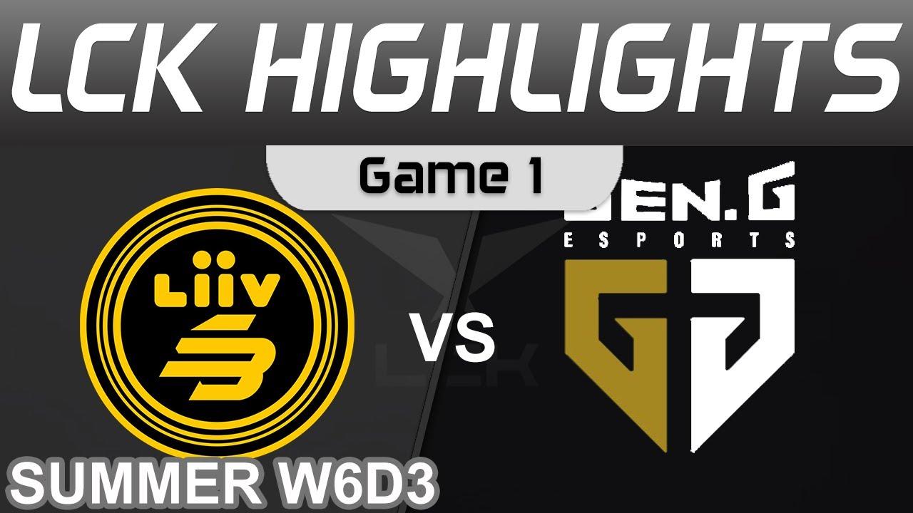 LSB vs GEN Highlights Game 1 LCK Summer Season 2022 W6D3 Liiv SANDBOX vs Gen G by Onivia thumbnail