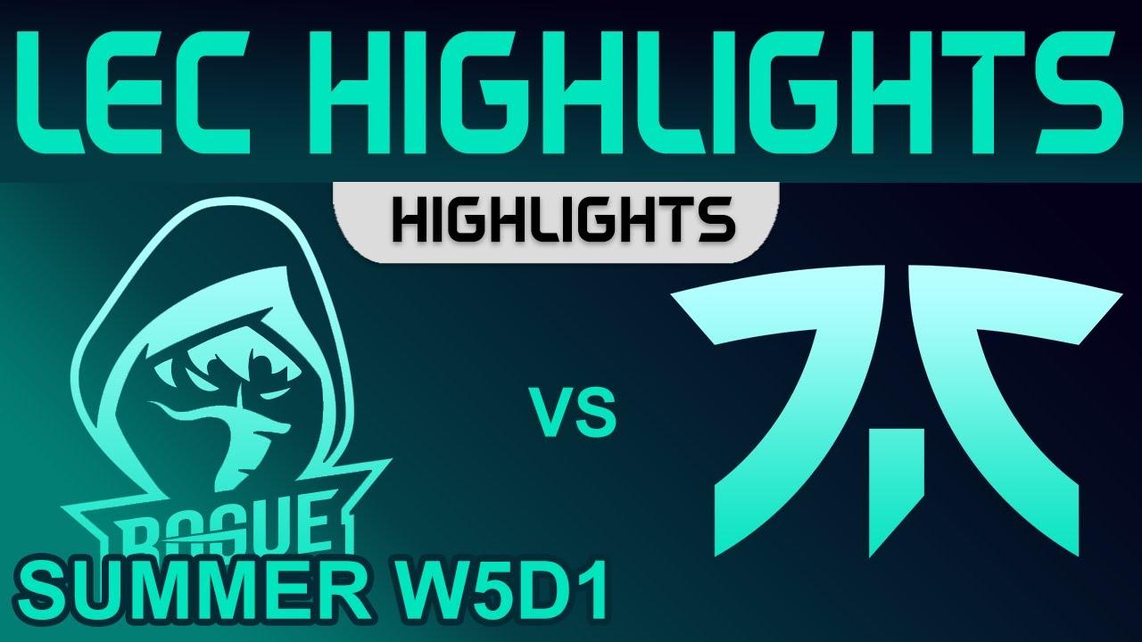 RGE vs FNC Highlights LEC Summer Season 2022 W5D1 Rogue vs Fnatic by Onivia thumbnail