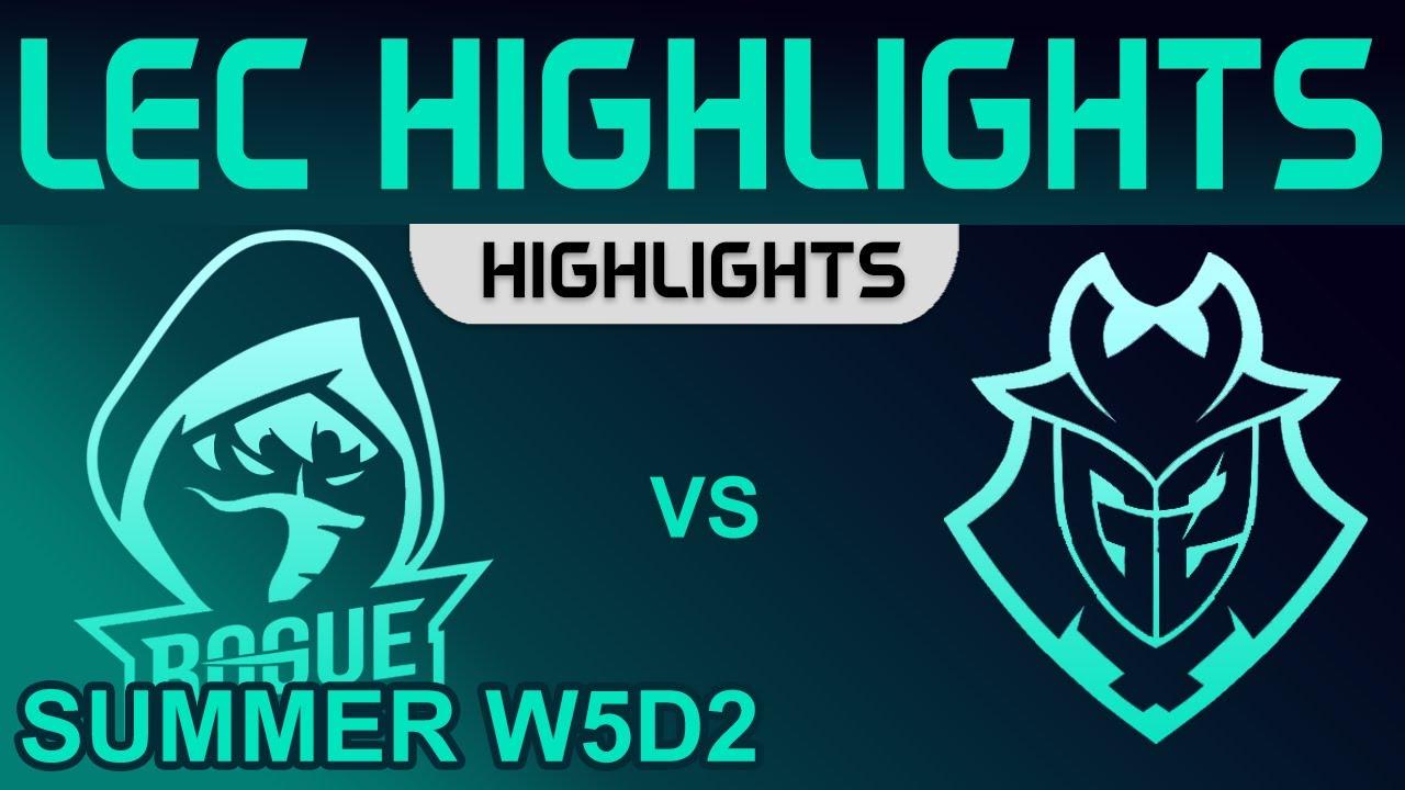 RGE vs G2 Highlights LEC Summer Season 2022 W5D2 Rogue vs G2 Esports by Onivia thumbnail