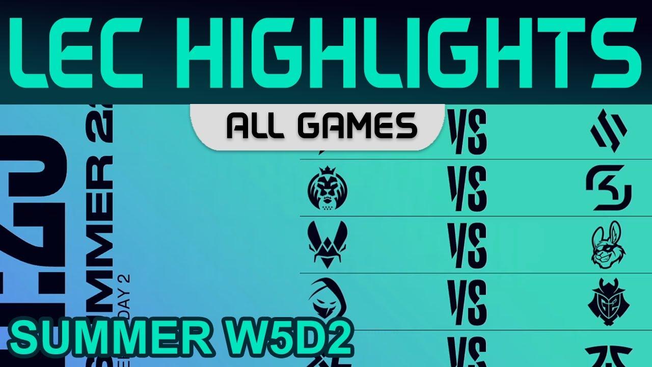 LEC Highlights Week5 Day2 LEC Summer 2022 All Games By Onivia thumbnail