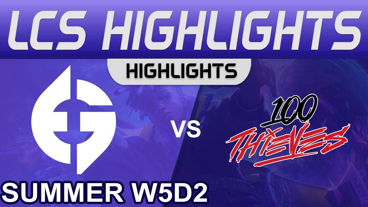 EG vs 100 Highlights LCS Summer Season 2022 W5D2 Evil Geniuses vs 100 Thieves by Onivia thumbnail