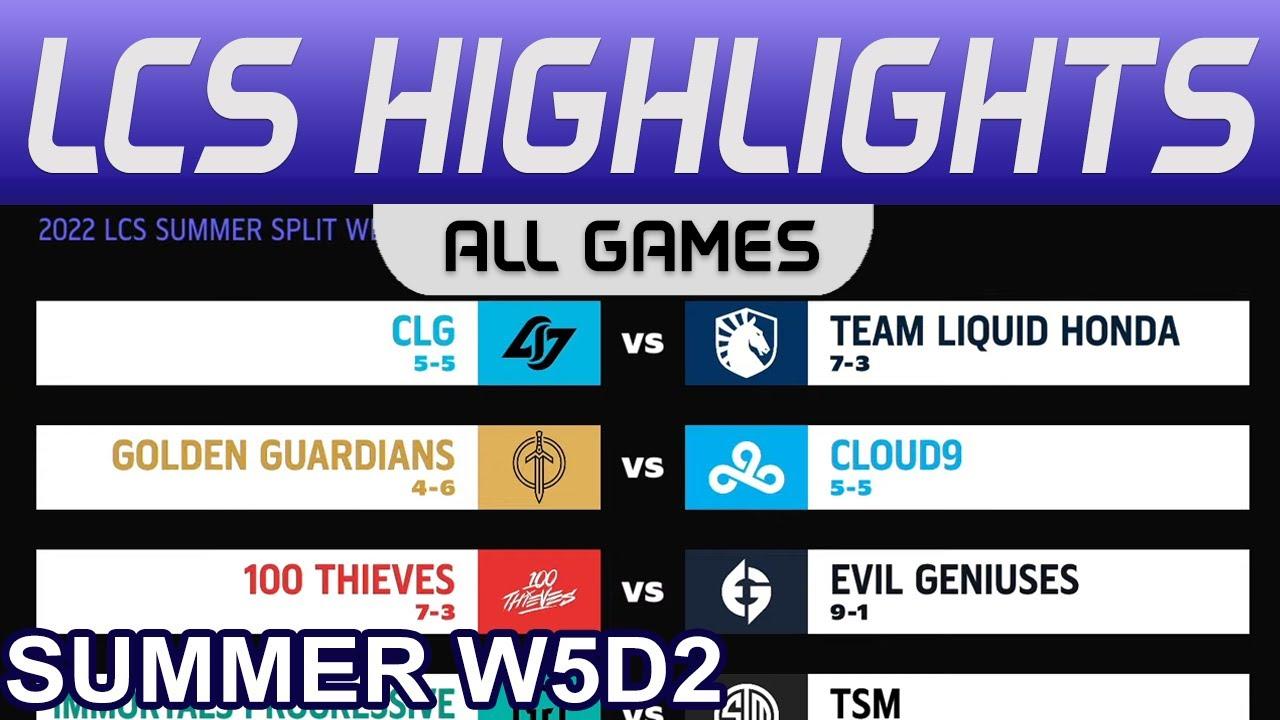 LCS Highlights Week5 Day2 LCS Summer 2022 All Games By Onivia thumbnail