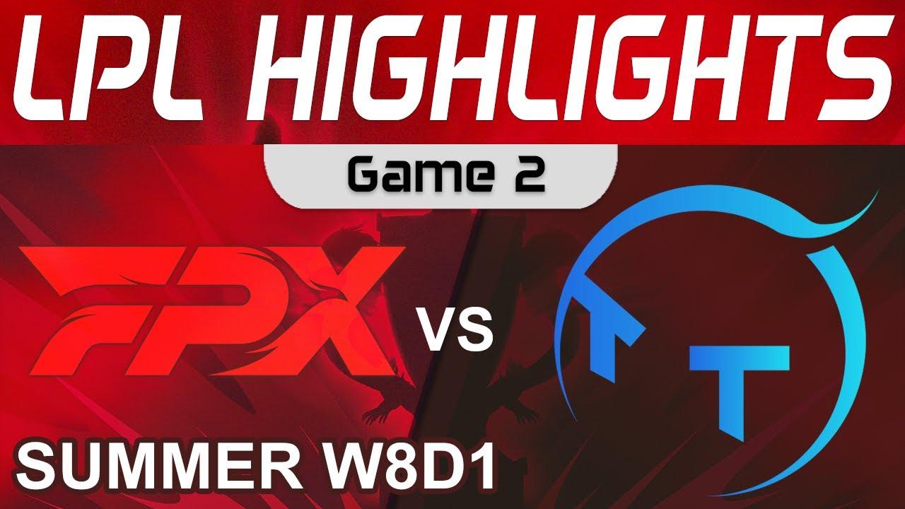 FPX vs TT Highlights Game 2 LPL Summer Season 2022 W8D1 FunPlus Phoenix vs ThunderTalk Gaming by Oni thumbnail