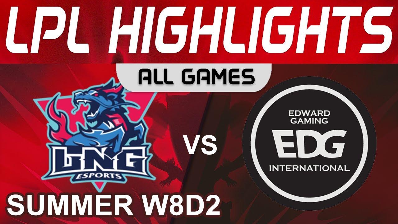 LNG vs EDG Highlights ALL GAMES LPL Summer Season 2022 W8D2 LNG Esports vs EDward Gaming by Onivia thumbnail