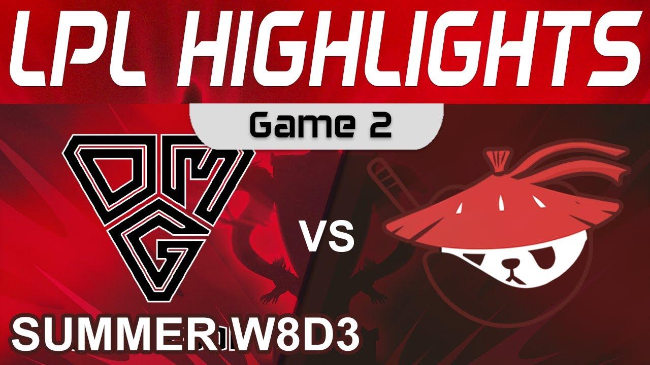 OMG vs AL Highlights Game 2 LPL Summer Season 2022 W8D3 Oh My God vs Anyone's Legend by Onivia thumbnail