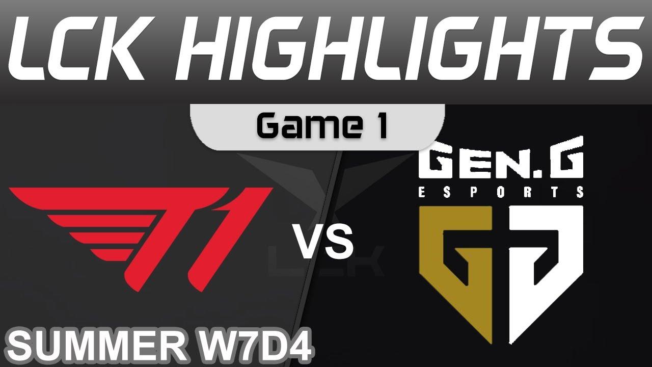 T1 vs GEN Highlights Game 1 LCK Summer Season 2022 W7D4 T1 vs Gen.G by Onivia thumbnail