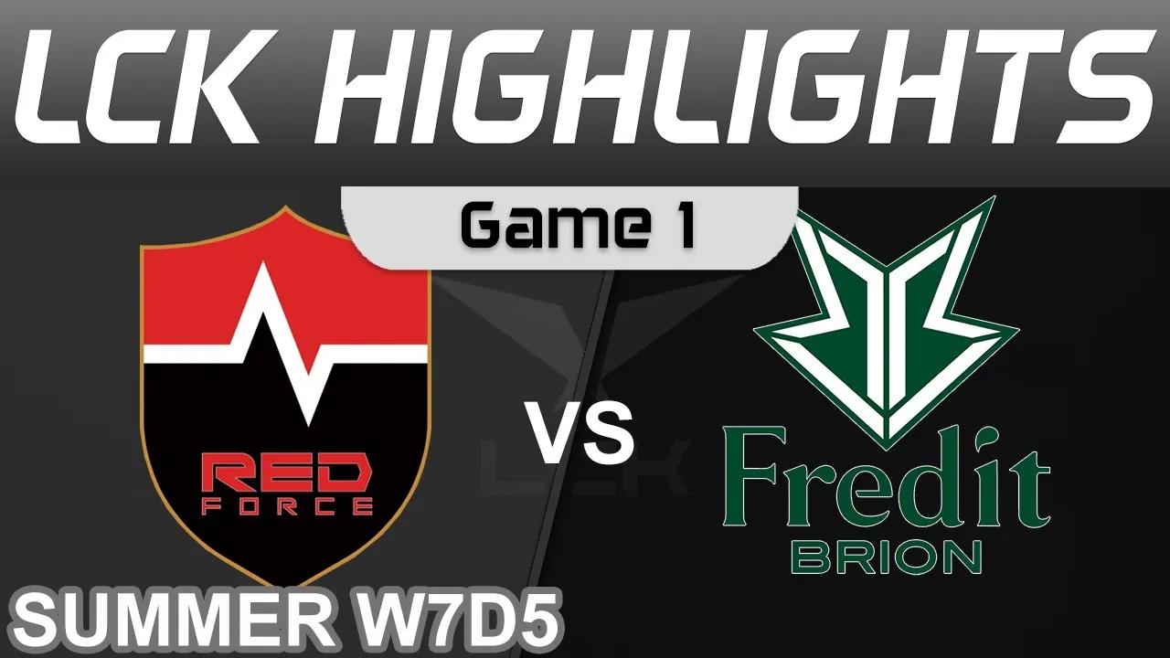 NS vs BRO Highlights Game 1 LCK Summer Season 2022 W7D5 Nongshim RedForce vs Fredit BRION by Onivia thumbnail