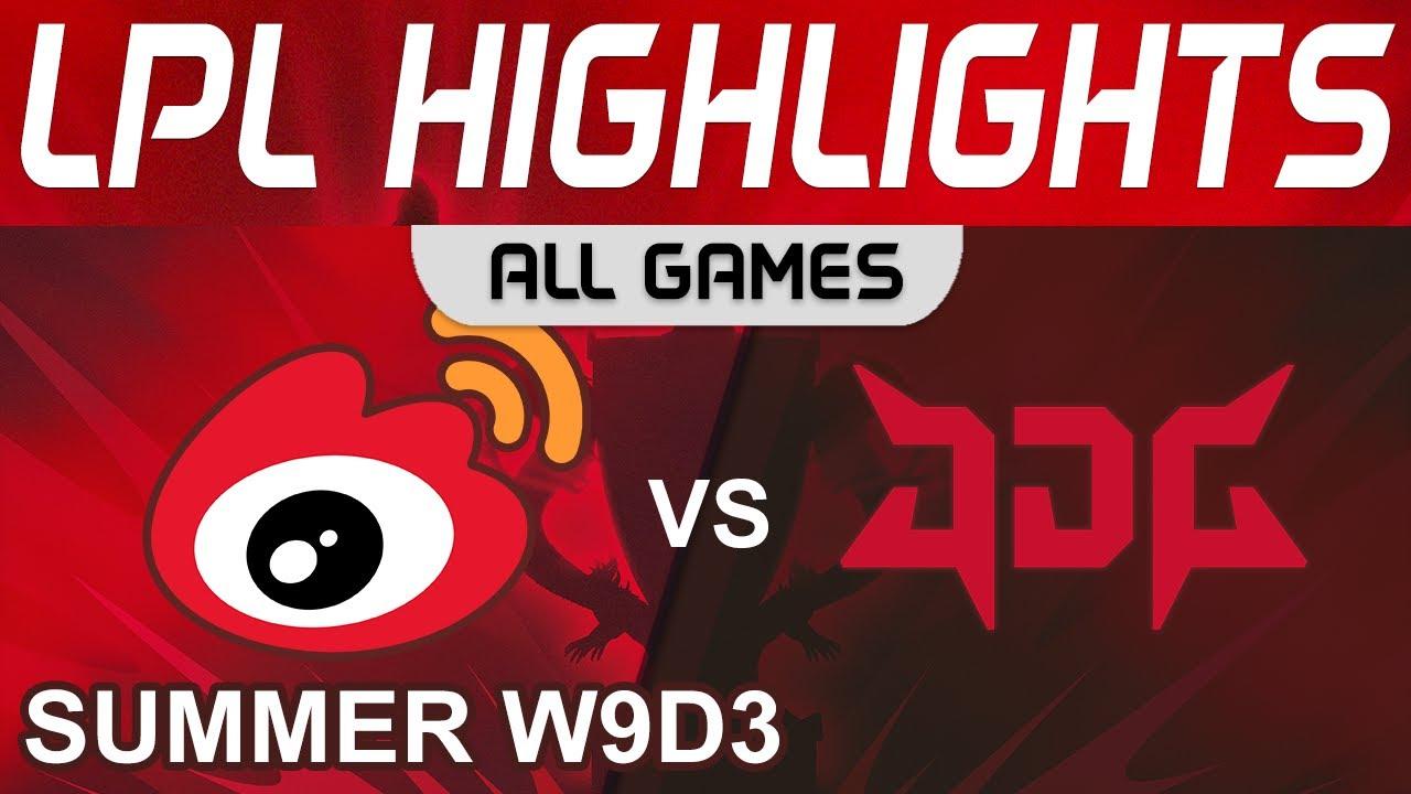 WBG vs JDG Highlights ALL GAMES LPL Summer Season 2022 W9D3 Weibo Gaming vs JD Gaming by Onivia thumbnail