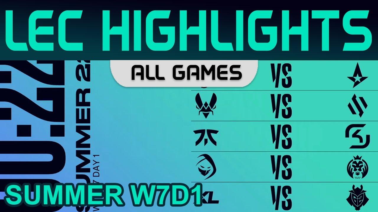 LEC Highlights Week7 Day1 LEC Summer 2022 All Games By Onivia thumbnail