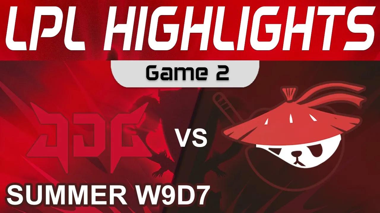 JDG vs AL Highlights Game 2 LPL Summer Season 2022 W9D7 JD Gaming vs Anyone's Legend by Onivia thumbnail