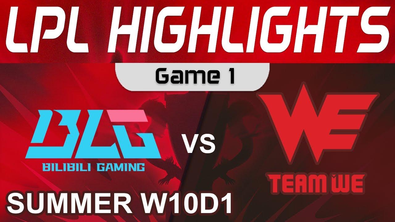 BLG vs WE Highlights Game 1 LPL Summer Season 2022 W10D1 Bilibili Gaming vs Team WE by Onivia thumbnail