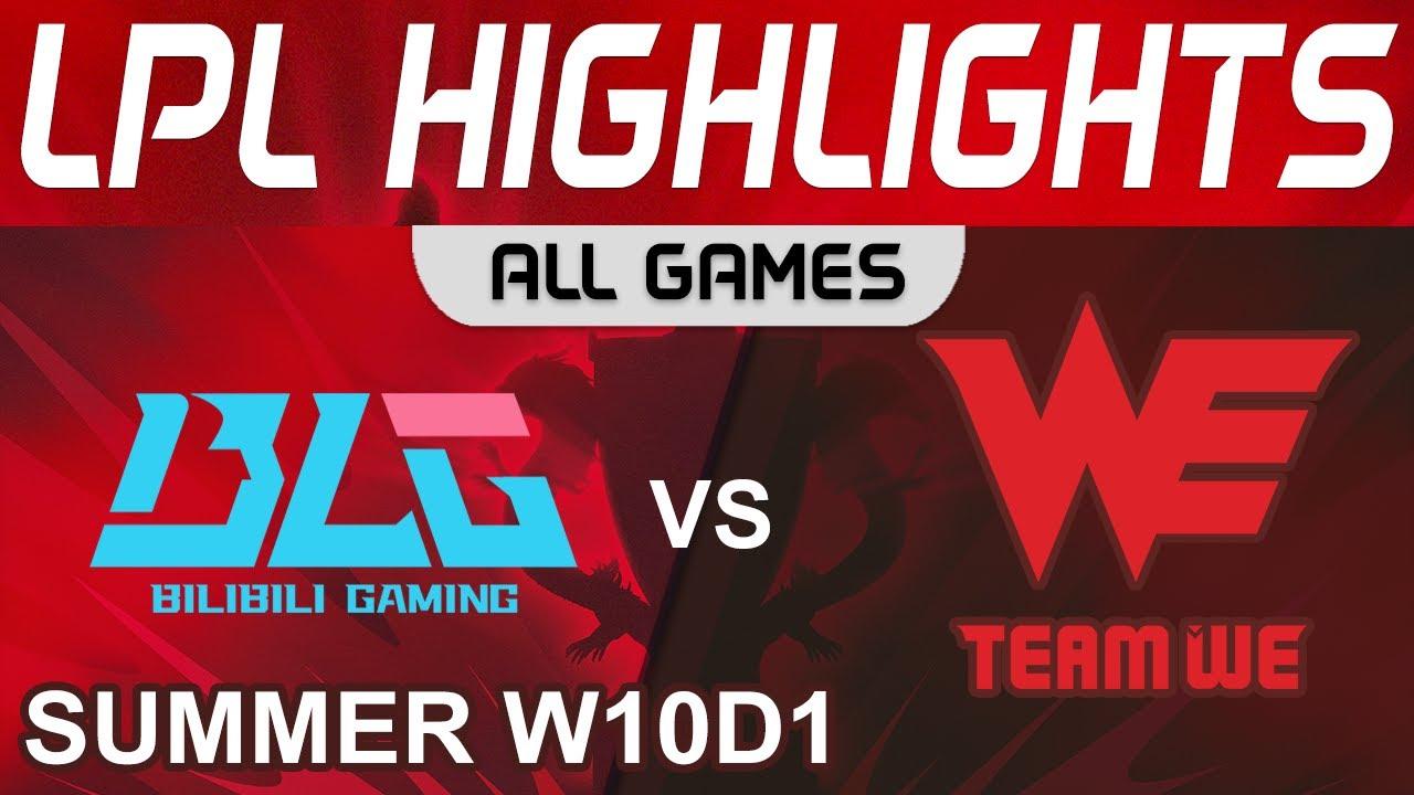 BLG vs WE Highlights ALL GAMES LPL Summer Season 2022 W10D1 Bilibili Gaming vs Team WE by Onivia thumbnail