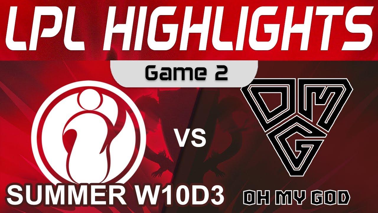 IG vs OMG Highlights Game 2 LPL Summer Season 2022 W10D3 Invictus Gaming vs Oh My God by Onivia thumbnail