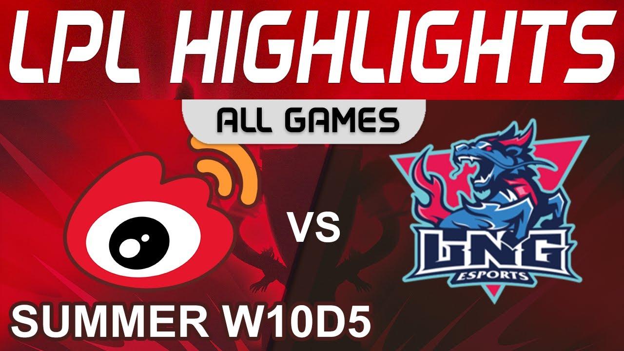 WBG vs LNG Highlights ALL GAMES LPL Summer Season 2022 W10D5 Weibo Gaming vs LNG Esports by Onivia thumbnail