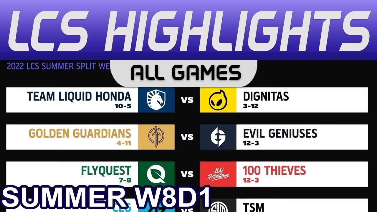 LCS Highlights Week8 Day1 LCS Summer 2022 All Games By Onivia thumbnail