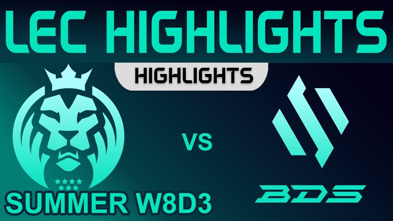 MAD vs BDS Highlights LEC Summer Season 2022 W8D3 MAD Lions vs Team BDS by Onivia thumbnail