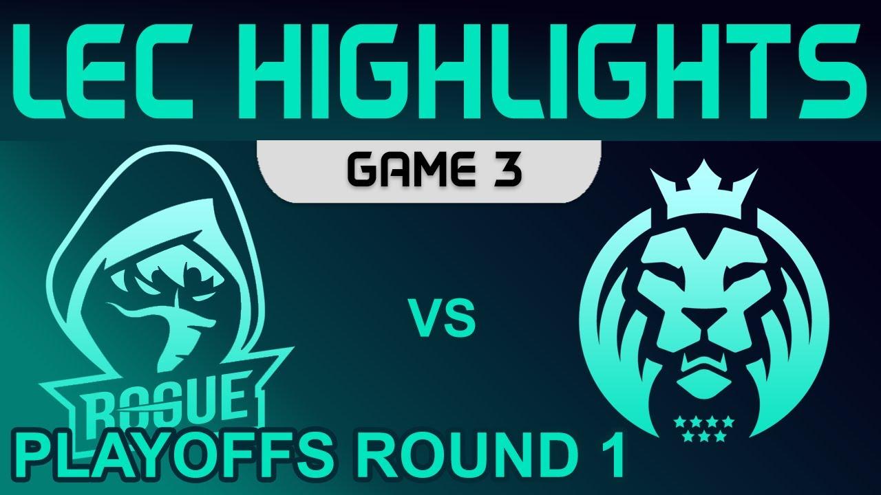 RGE vs MAD Highlights Game 3 Playoffs Round 1 LEC Summer 2022 Rogue vs MAD Lions by Onivia thumbnail