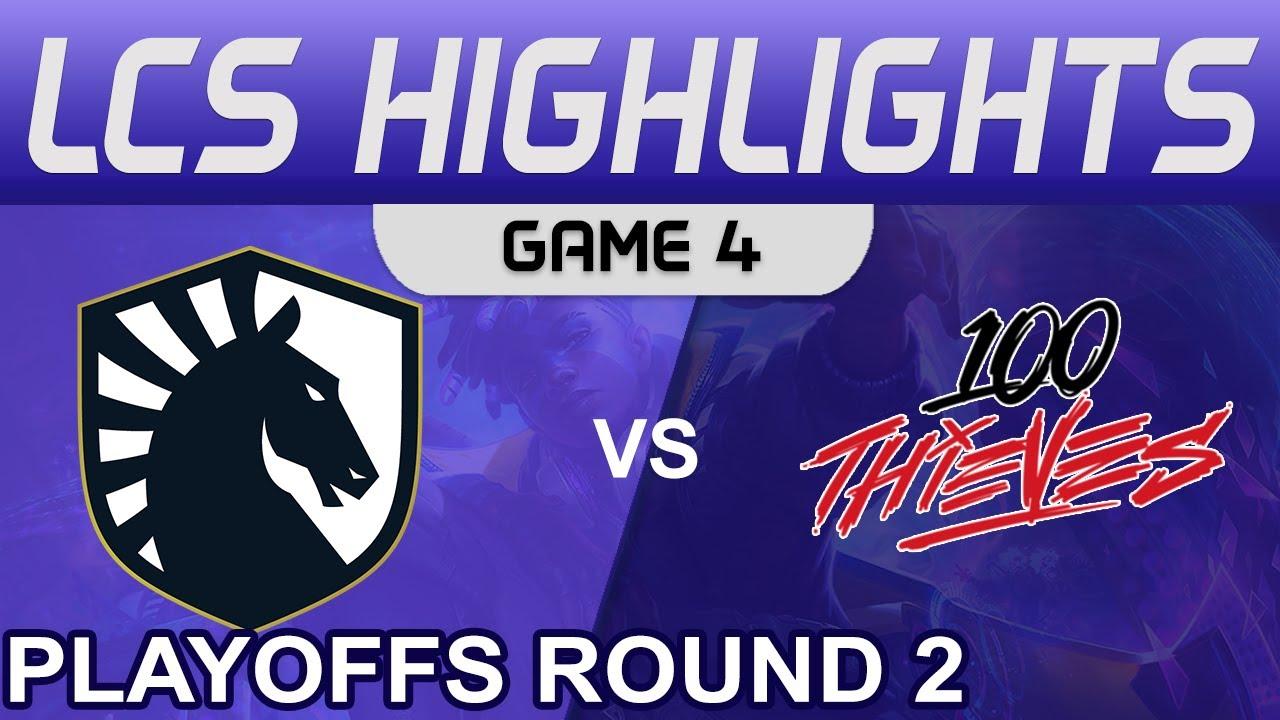 TL vs 100 Highlights Game 4 Playoffs Round 2 LCS Summer 2022 Team Liquid vs 100 Thieves by Onivia thumbnail