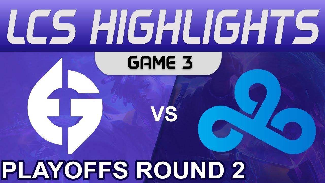 EG vs C9 Highlights Game 3 Playoffs Round 2 LCS Summer 2022 Evil Geniuses vs Cloud9 by Onivia thumbnail