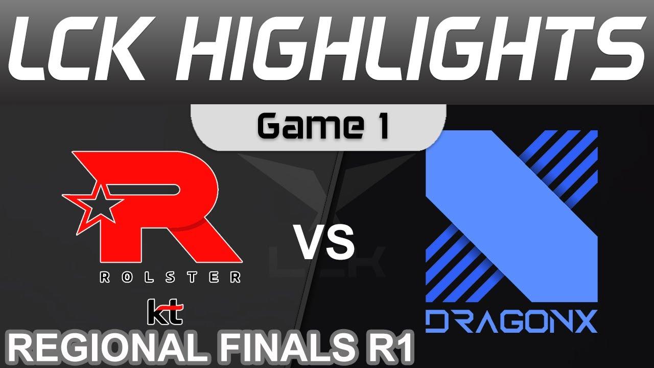 KT vs DRX Highlights Game 1 LCK Regional Finals R1 2022 KT Rolster vs DragonX by Onivia thumbnail