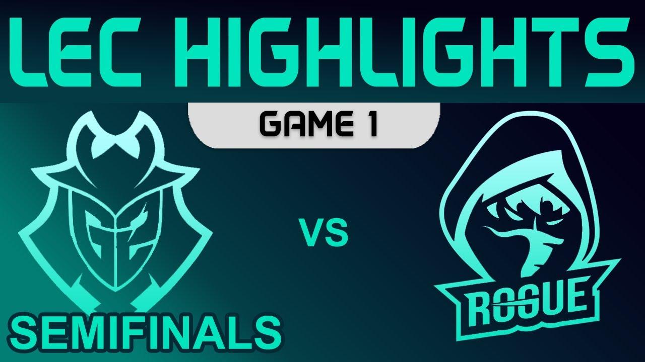 G2 vs RGE Highlights Game 1 Playoffs Semifinals LEC Summer 2022 G2 Esports vs Rogue by Onivia thumbnail