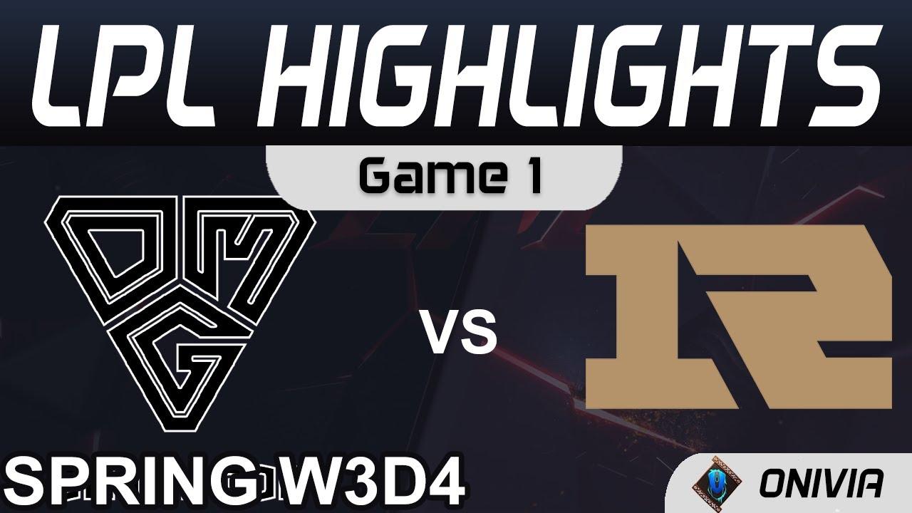 OMG vs RNG Highlights Game 1 LPL Spring Season 2021 W3D4 Oh My God vs Royal Never Give Up Onivia thumbnail