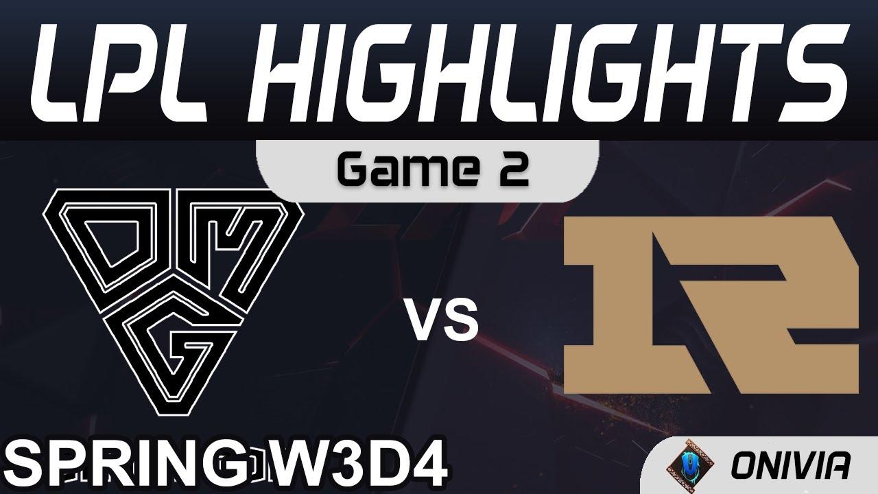 OMG vs RNG Highlights Game 2 LPL Spring Season 2021 W3D4 Oh My God vs Royal Never Give Up Onivia thumbnail