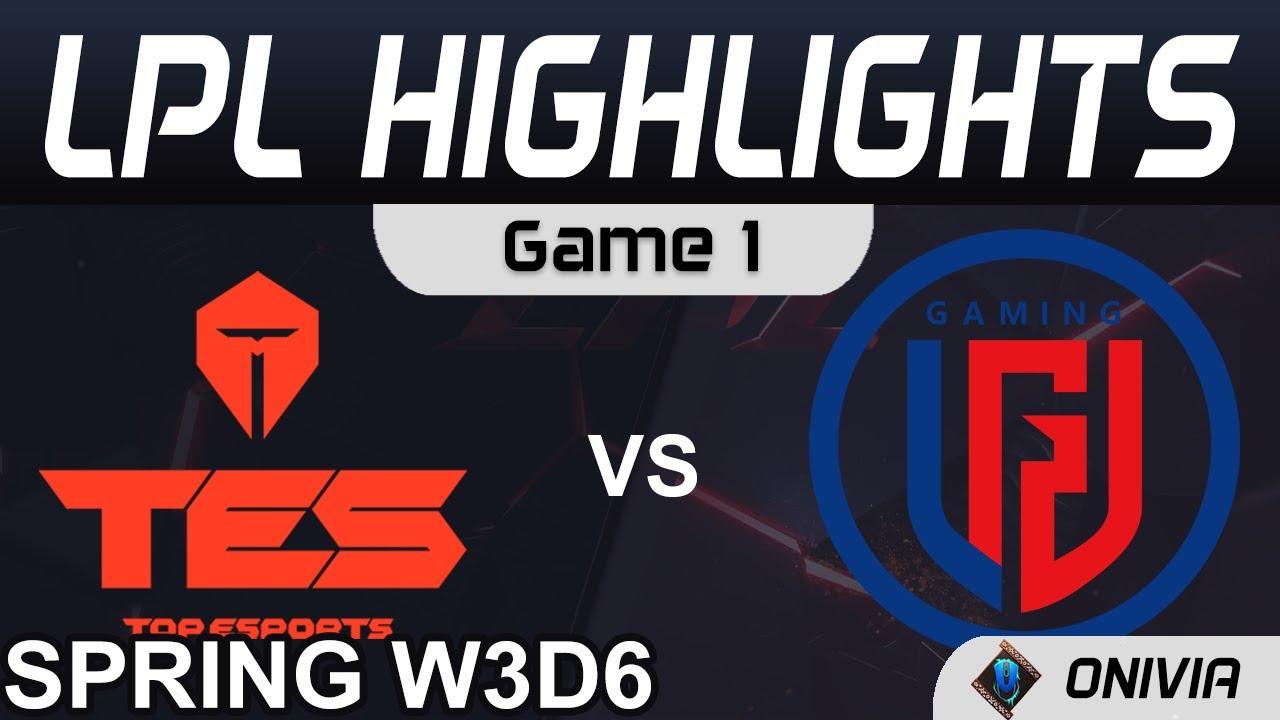 TES vs LGD Highlights Game 1 LPL Spring Season 2021 W3D6 Top Esports vs LGD Gaming Up Onivia thumbnail