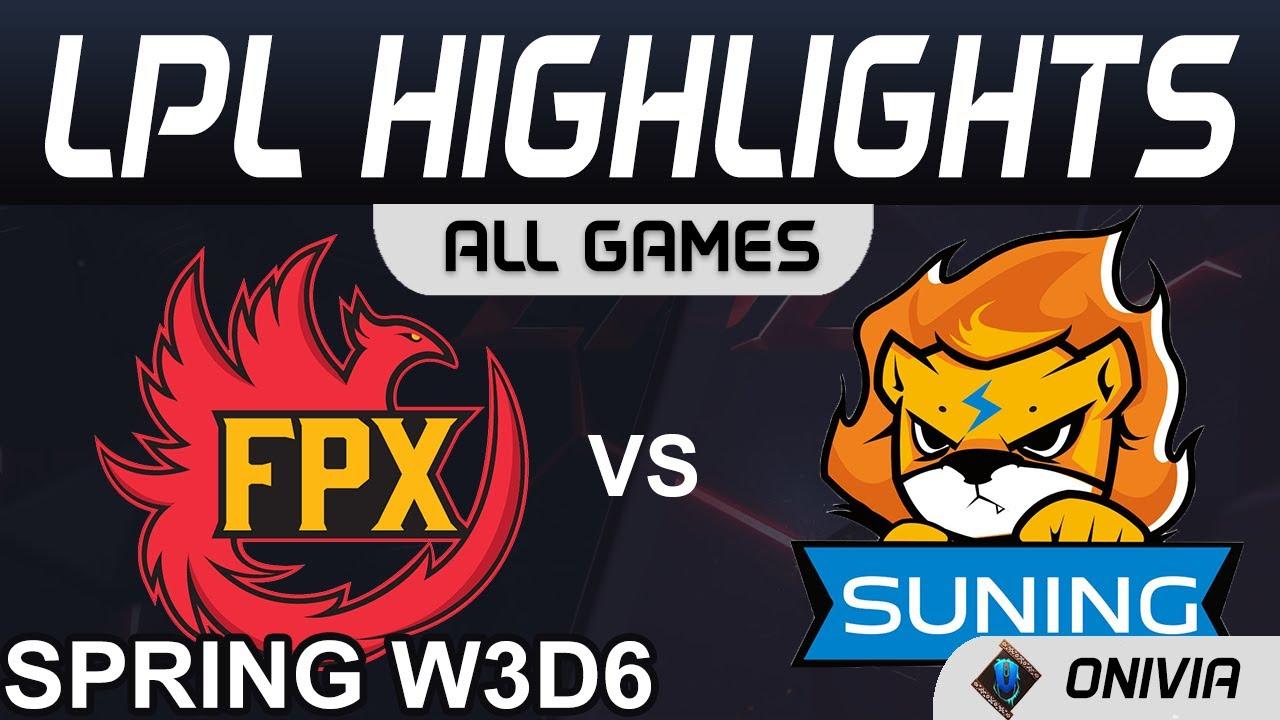 FPX vs SN Highlights ALL GAMES LPL Spring Season 2021 W3D6 FunPlus Phoenix vs Suning by Onivia thumbnail