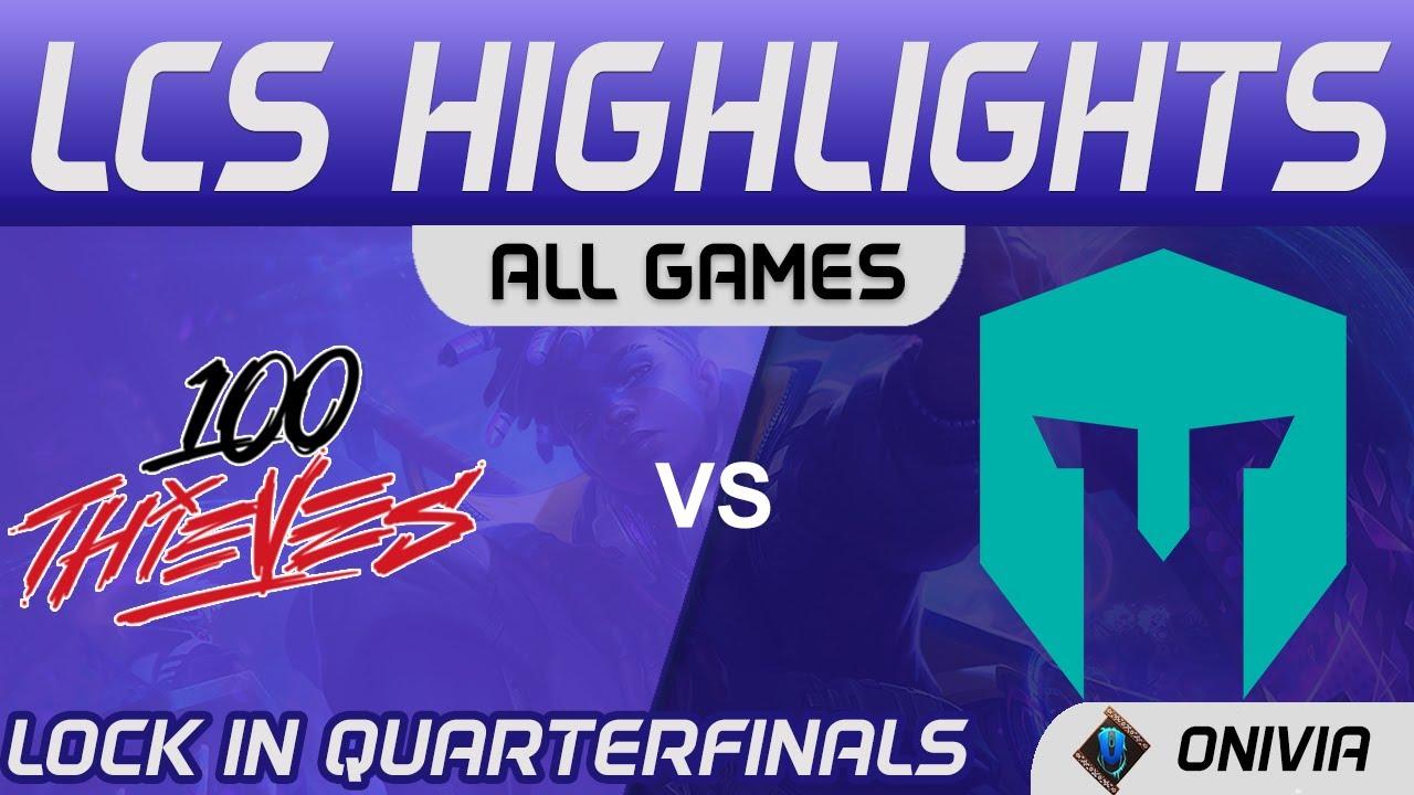 100 vs IMT Highlights ALL GAMES LCS Lock In Quarterfinals 2021 100 Thieves vs Immortals by Onivia thumbnail