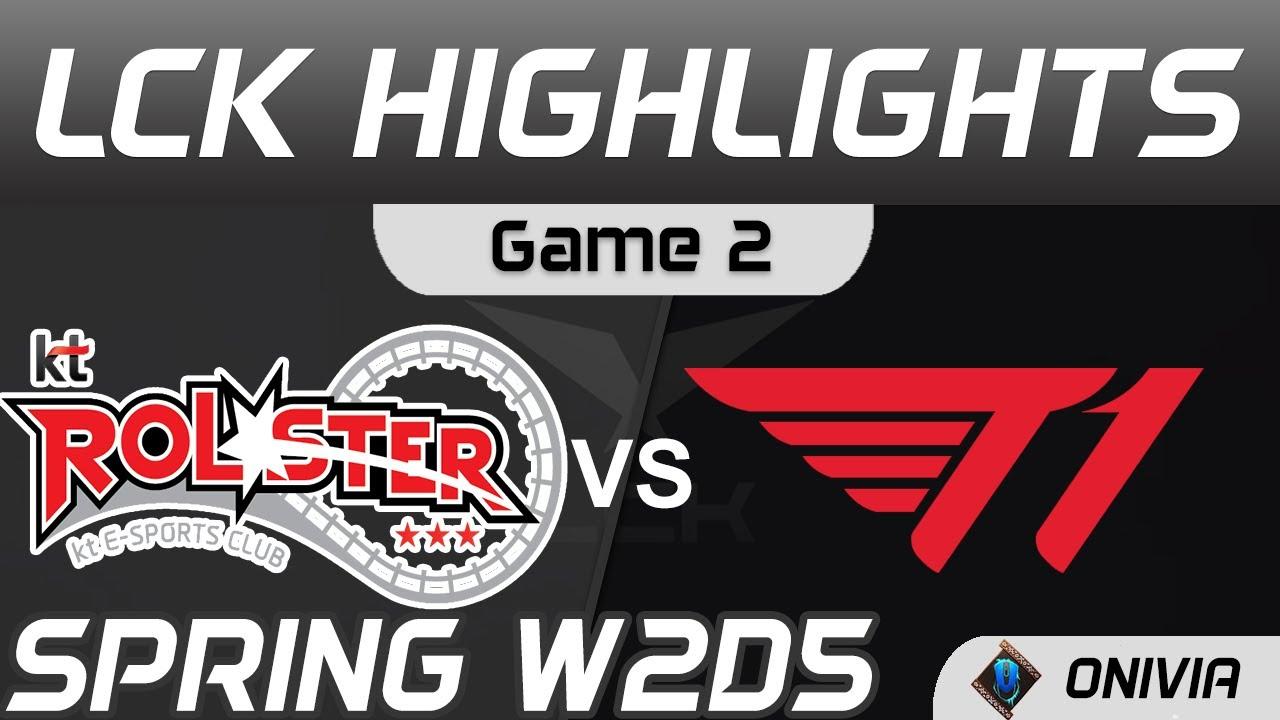 KT vs T1 Highlights Game 2 LCK Spring Season 2021 W2D5 KT Rolster vs T1 by Onivia thumbnail