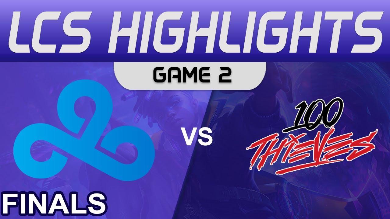 C9 vs 100 Highlights Game 2 Playoffs Finals LCS Summer 2022 Cloud9 vs 100 Thieves by Onivia thumbnail