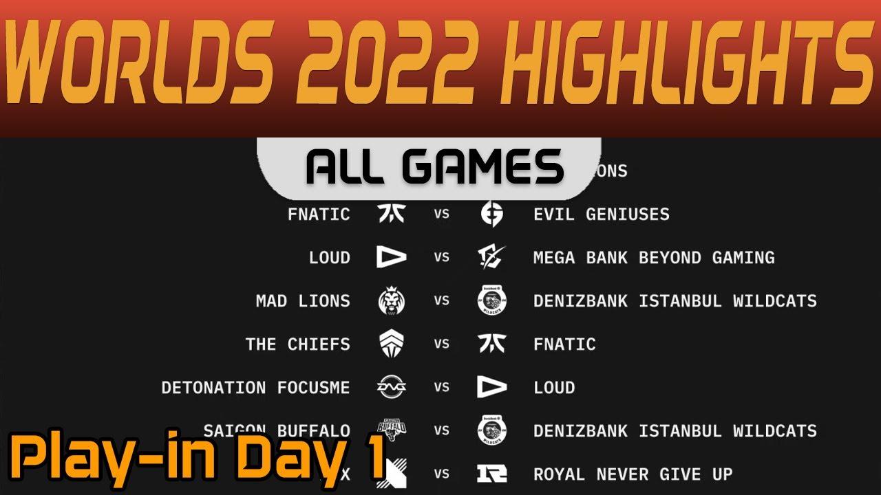 Worlds 2022 Play In Day 1 All Games Highlights By Onivia thumbnail