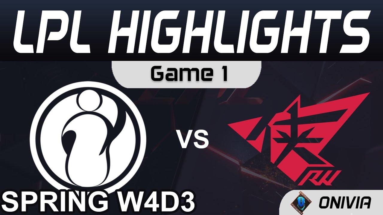 IG vs RW Highlights Game 1 LPL Spring Season 2021 W4D3 Invictus Gaming vs Rogue Warriors by Onivia thumbnail