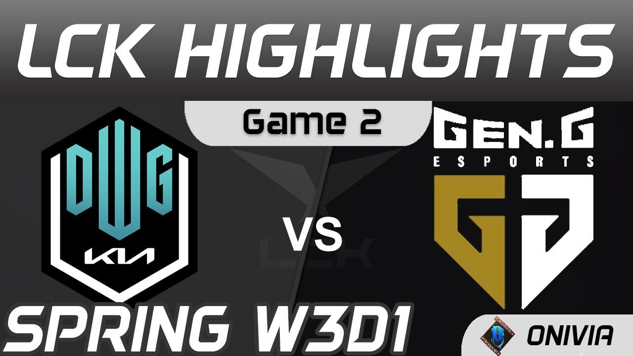 DK vs GEN Highlights Game 2 Spring Season 2021 W3D1 DWG KIA vs Gen G by Onivia thumbnail