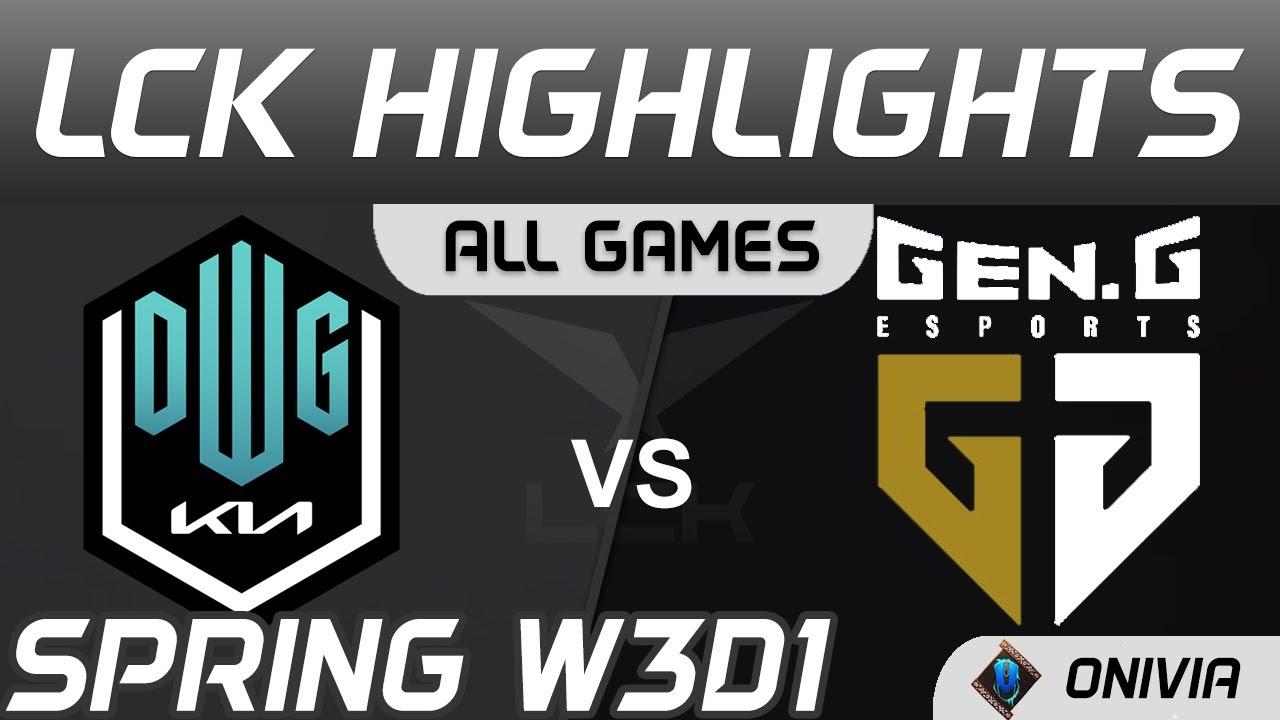 DK vs GEN Highlights ALL GAMES Spring Season 2021 W3D1 DWG KIA vs Gen G by Onivia thumbnail