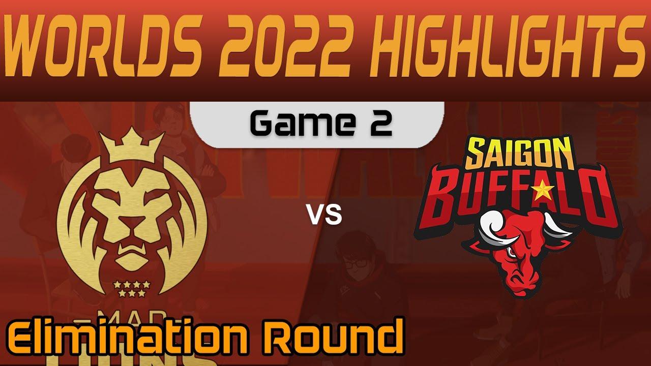 MAD vs SGB Highlights Game 2 Elimination Round Worlds 2022 MAD Lions vs Saigon Buffalo by Onivia thumbnail