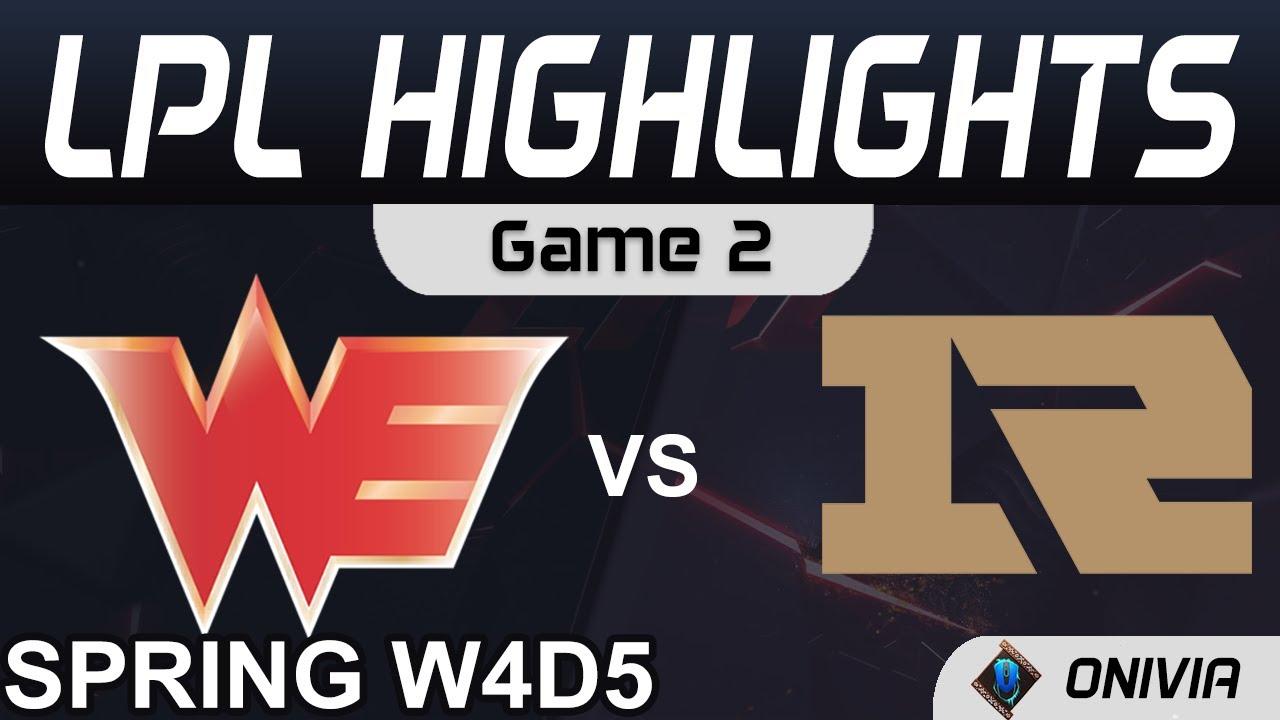 WE vs RNG Highlights Game 2 LPL Spring Season 2021 W4D4 Team WE vs Royal Never Give Up by Onivia thumbnail