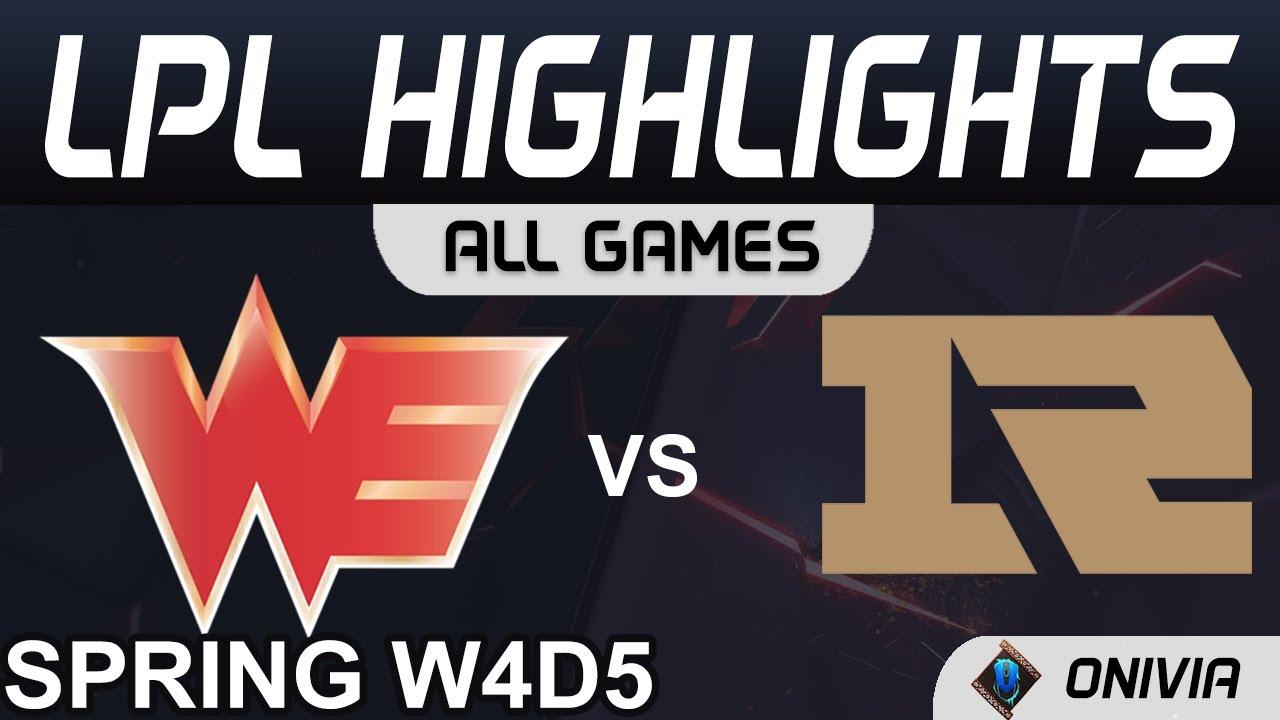 WE vs RNG Highlights ALL GAMES LPL Spring Season 2021 W4D4 Team WE vs Royal Never Give Up by Onivia thumbnail