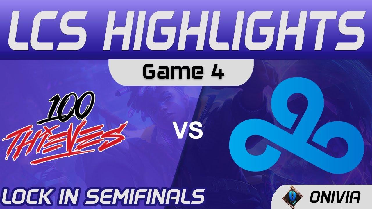 100 vs C9 Highlights Game 4 LCS Lock In Semifinals 2021 100 Thieves vs Cloud9 by Onivia thumbnail