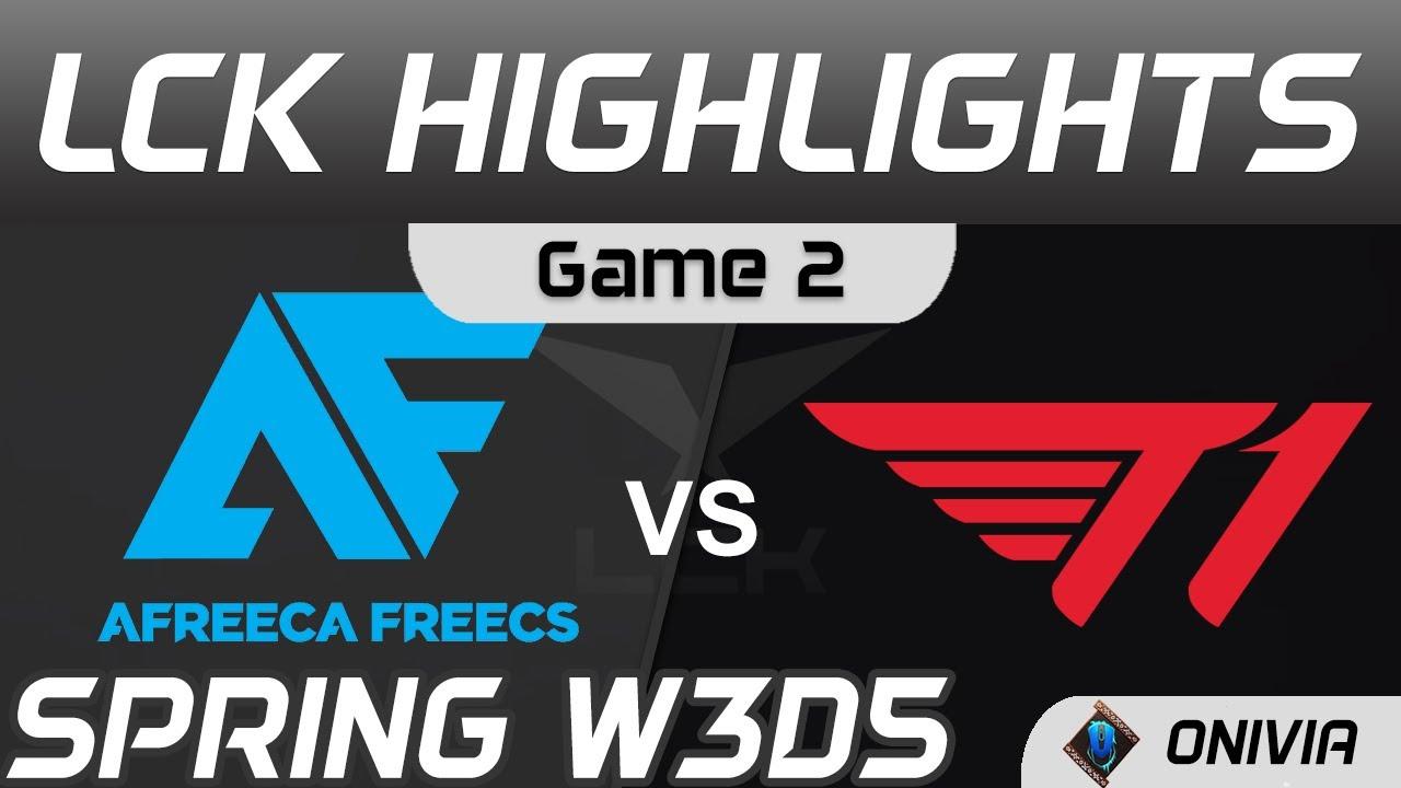 AF vs T1 Highlights Game 2 Spring Season 2021 W3D5 Afreeca Freecs vs T1 by Onivia thumbnail