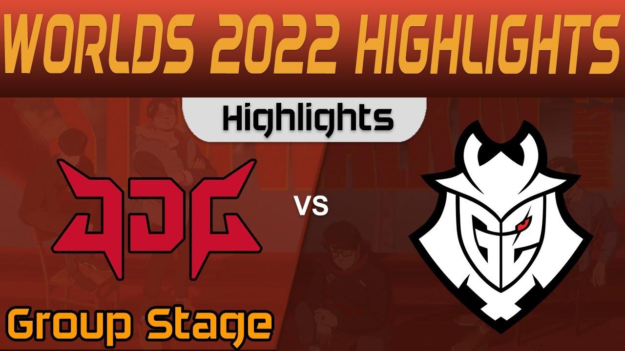 JDG vs G2 Highlights Group Stage Worlds 2022 JD Gaming vs G2 Esports by Onivia thumbnail