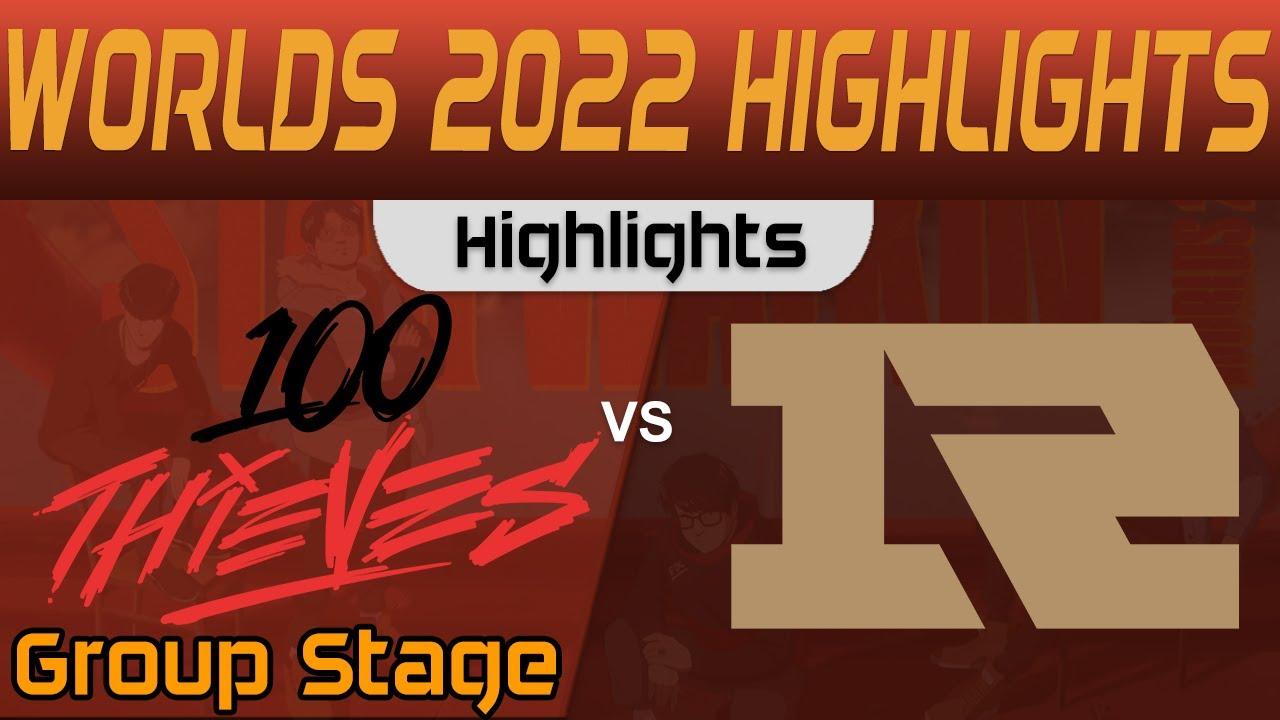 100 vs RNG Highlights Group Stage Worlds 2022 100 Thieves vs Royal Never Give Up by Onivia thumbnail