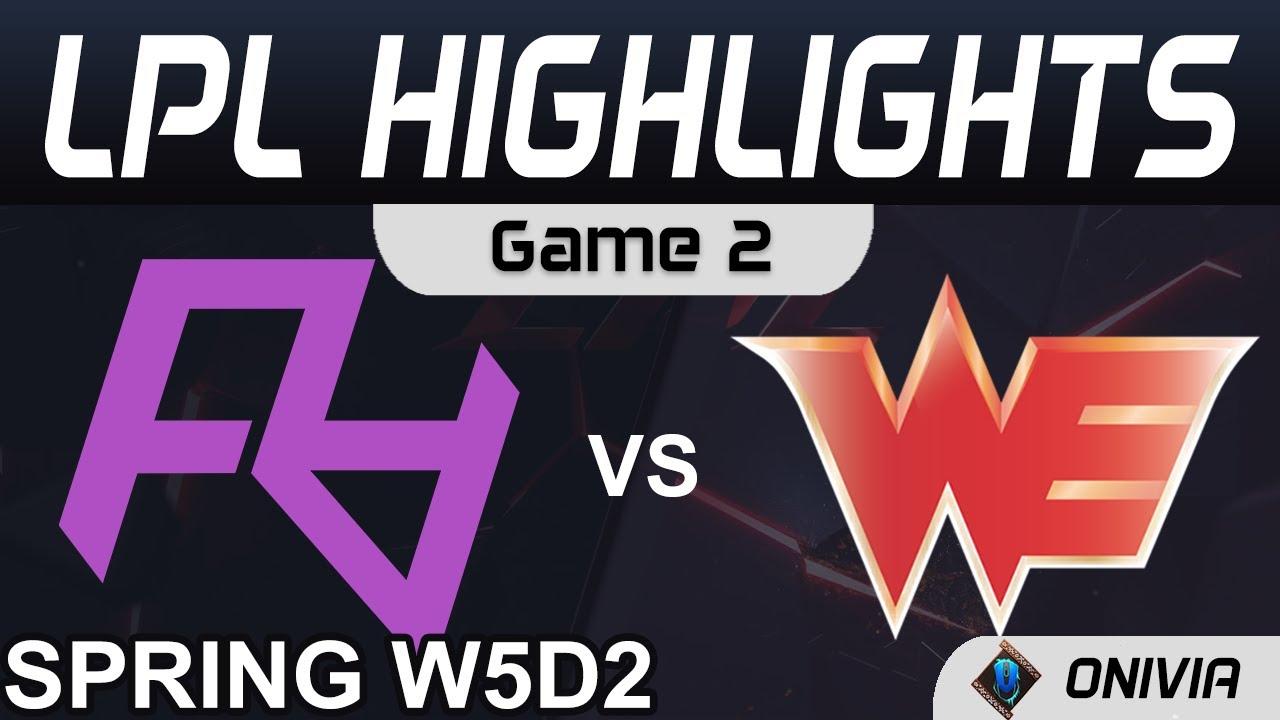 RA vs WE Highlights Game 2 LPL Spring Season 2021 W5D2 Rare Atom vs Team WE by Onivia thumbnail