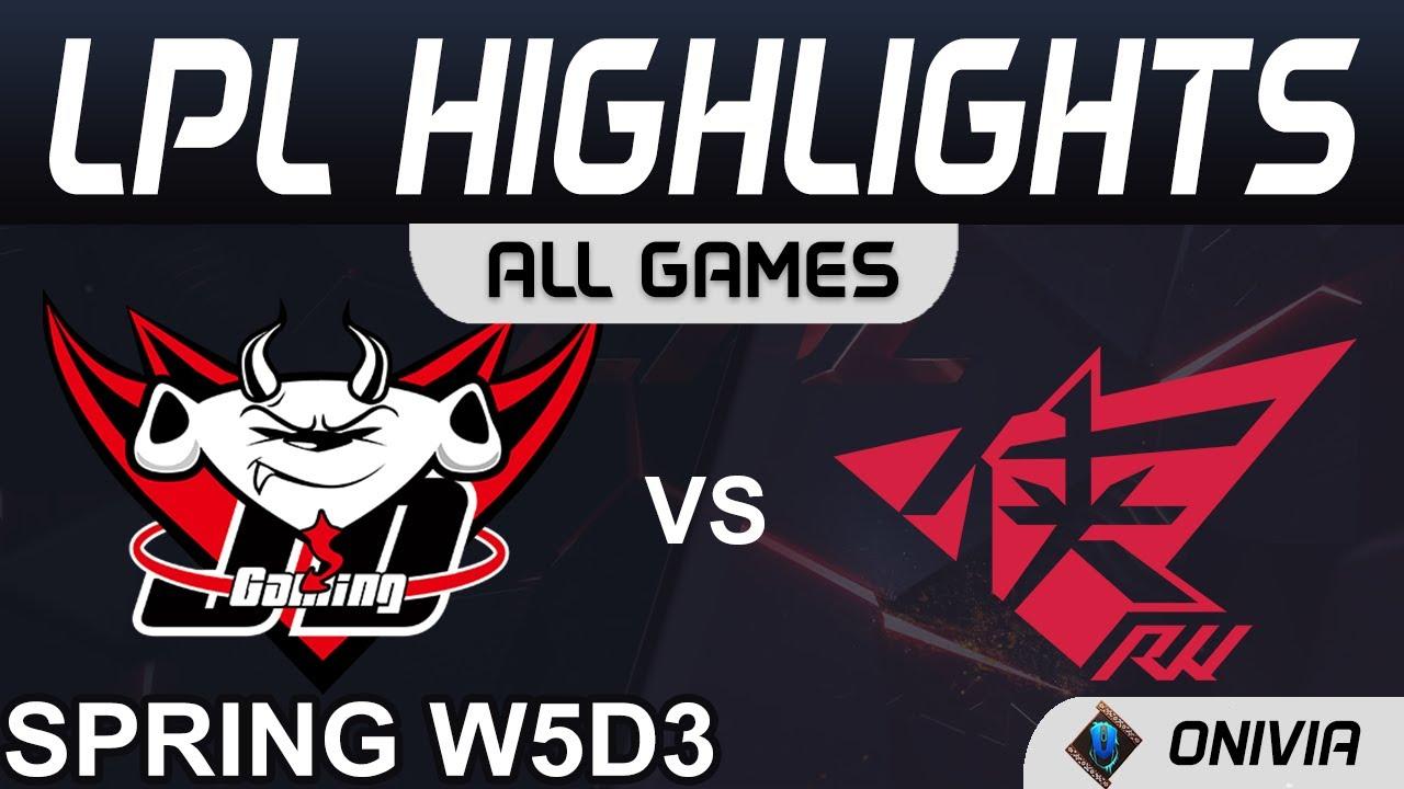 JDG vs RW Highlights ALL GAMES LPL Spring Season 2021 W5D3 JD Gaming vs Rogue Warriors by Onivia thumbnail