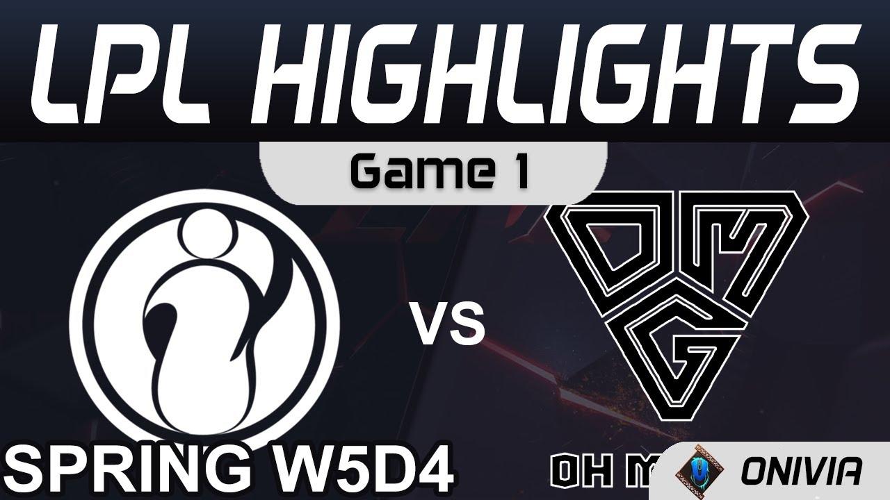 IG vs OMG Highlights Game 1 LPL Spring Season 2021 W5D4 Invictus Gaming vs Oh My God by Onivia thumbnail