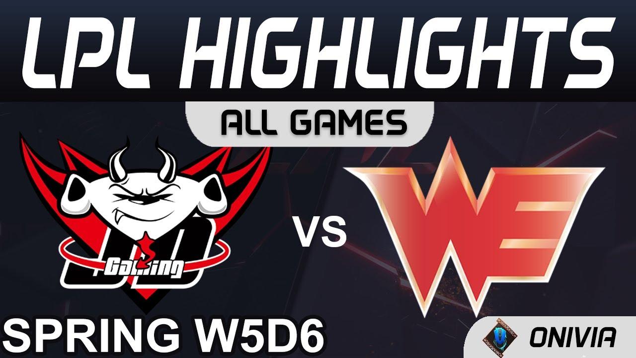 JDG vs WE Highlights ALL GAMES LPL Spring Season 2021 W5D6 JD Gaming vs Team WE by Onivia thumbnail