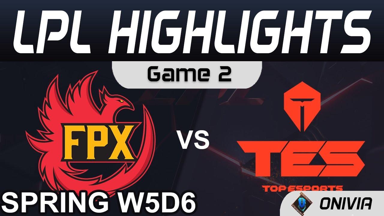 FPX vs TES Highlights Game 2 LPL Spring Season 2021 W5D6 FunPlus Phoenix vs Top Esports by Onivia thumbnail